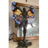 TIFFANY STYLE ANGEL LADY LAMP 53CMS (H) APPROX