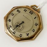 GOLD POCKET WATCH - WALTHAM U.S.A