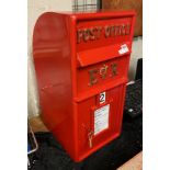 CAST IRON RED POST BOX 64.5CMS (H) APPROX