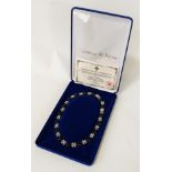 CAMROSE & CROSS COLLARETTE NECKLACE BOXED WITH CERTIFICATE OF AUTHENTICITY