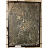 NANCY NOVA MIXED MEDIA ''SURFACE'' SIGNED & DATED 38.5CMS (H) X 27.5CMS (W) OUTER FRAME APPROX