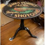 PURDEYS SHOTGUN TILT TOP TABLE