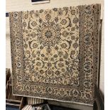 EXTREMELY FINE CENTRAL PERSIAN PART SILK NAIN CARPET 300CMS X 205CMS