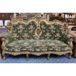 GOLD FRAMED ORNATE SETTEE