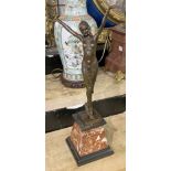 ART DECO STYLE BRONZE 56CMS (H) APPROX