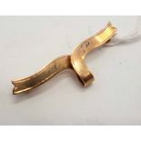 15CT GOLD BAR BROOCH APPROX 3 GRAMS