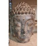 RUSTIC BUDDHA HEAD 35CMS (H) APPROX