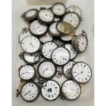25 SILVER POCKET WATCHES A/F