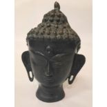 BUDDHA BRONZE HEAD - 21 CMS (H) APPROX