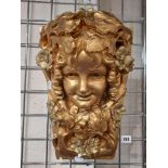 GOLD COLOURED WALL HANGING A/F 40CMS (H) APPROX