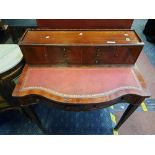 LEATHER TOP WRITING DESK