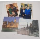 FOUR GREETING CARDS TWO SIGNED BY EX PRIME MINISTER - MARGARET THATCHER