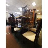 ALFRANK TABLE, 6 CHAIRS & SIDEBOARD