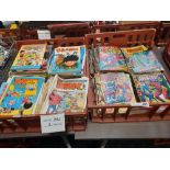 TWO TRAYS OF COMICS - BEANO, DANDY, MARVEL