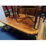 MAHOGANY & INLAID TILT TOP LOO TABLE