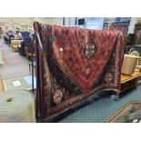 LARGE RED GROUND RUG 3M X 2M APPROX