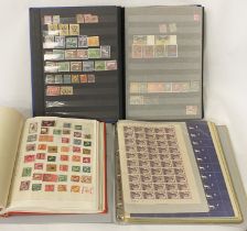 TWO ALBUMS OF WORLD STAMPS ETC