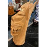 BRAZILIAN CARRANCA CARVED WOODEN FIGURE - 70 CMS (H) APPROX