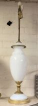 WHITE GLASS LAMP 86CMS (H) APPROX