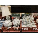 TWO TRAYS OF PORTMIERION CHINA