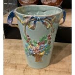 CLARICE CLIFF VASE A/F 25CMS (H) APPROX