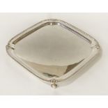 STERLING SILVER HALLMARKED SALVER 22 OZS APPROX 24CMS (W)