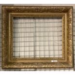 18TH CENTURY GILT PICTURE FRAME 96CMS X 110CMS FAIRLY GOOD CONDITION BUT NEEDS SOME REGILDING