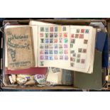 LARGE COLLECTION OF STAMPS INCL. WORLD STAMPS & 1 PENNY BLACK