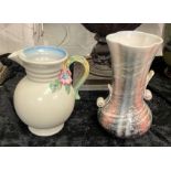 CLARICE CLIFF JUG & 1 OTHER