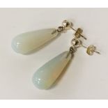 OPALITE TEAR DROP GEMSTONE STUD EARRINGS