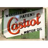 WAKEFIELD PATENT CASTROL MOTOR OIL SIGN 51CMS (H) X 76CMS (W) APPROX