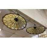 TWO TIFFANY STYLE CEILING LIGHTS