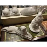 PAIR OF HARES