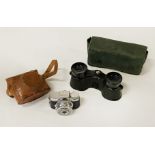 MYCRO VINTAGE CAMERA WITH A PAIR OF OPERA GLASSES