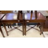 PAIR OF TABLES WITH SINGLE DRAWER