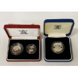 SILVER PROOF 5 PENCE COIN SET WITH SILVER PROOF £2 COIN