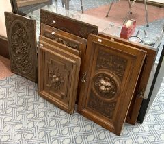 COLLECTION OF CARVED WOODEN DOORS - SOME EARLY