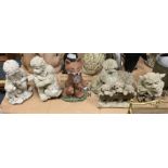 COLLECTION OF GARDEN STATUES