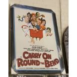 ''CARRY ON ROUND THE BEND'' FILM POSTER 77 X 110CM