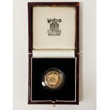 1989 500th ANNIVERSARY OF THE FIRST GOLD SOVEREIGN - PROOF CONDITION