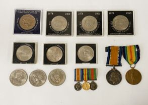 SERVICE MEDALS & SOME ROYAL COMMEMORATIVE COINS