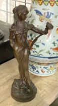 ART NOUVEAU STYLE BRONZE 32CMS (H)