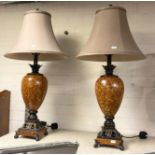 LARGE PAIR TABLE LAMPS