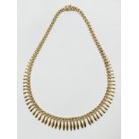 9CT GOLD ITALIAN NECKLACE IN THE EGYPTIAN STYLE - 17 GRAMS