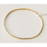 22CT GOLD BANGLE 6.8 GRAMS