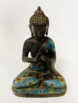 BRONZE & CLOISONNE BUDDHA 24CMS (H)