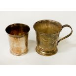 2 HM SILVER CUPS 6 & 7 CMS (H)