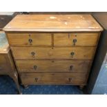 FIVE DRAWER PINE CHEST