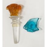 VISACHE WINE STOPPER & LALIQUE FISH