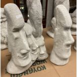 TRIO OF EASTER CON-JOINED EASTER ISLAND HEADS PLUS AND EXTRA ONE
